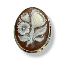 Broche Mandile 1922 Femme Cammei  in Argent Conchiglia 2MSPCM164